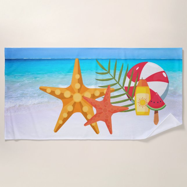 Serviette De Plage Star fish Beach Towel (Devant)