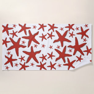 Serviette De Plage Starfish rouge
