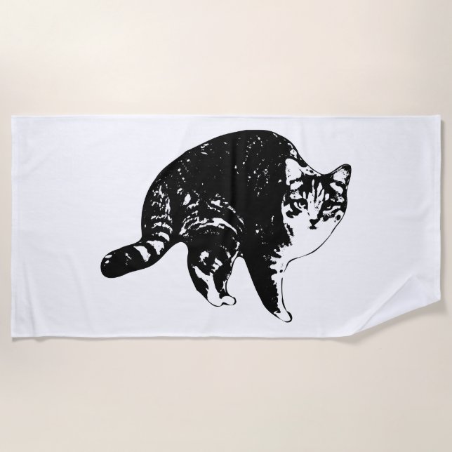 Serviette De Plage Starglow Tabby Peek (Devant)