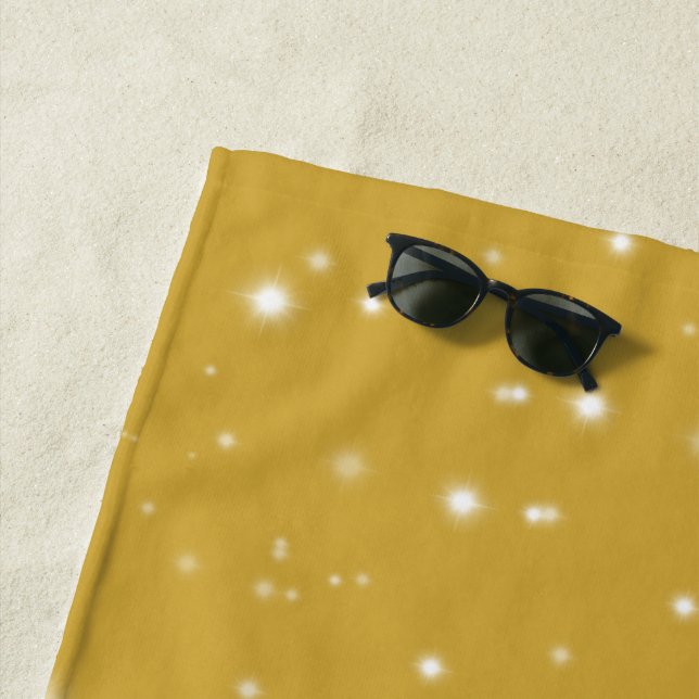 Serviette De Plage Starlight Boho Gold (En situation)