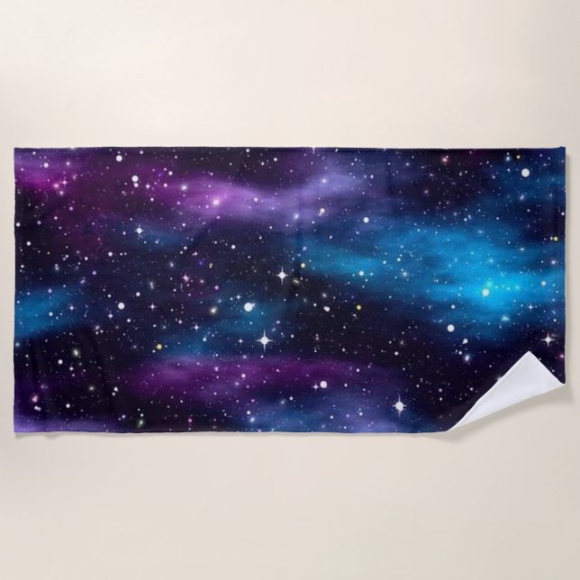 Serviette De Plage Starry Sky Galaxy (Devant)