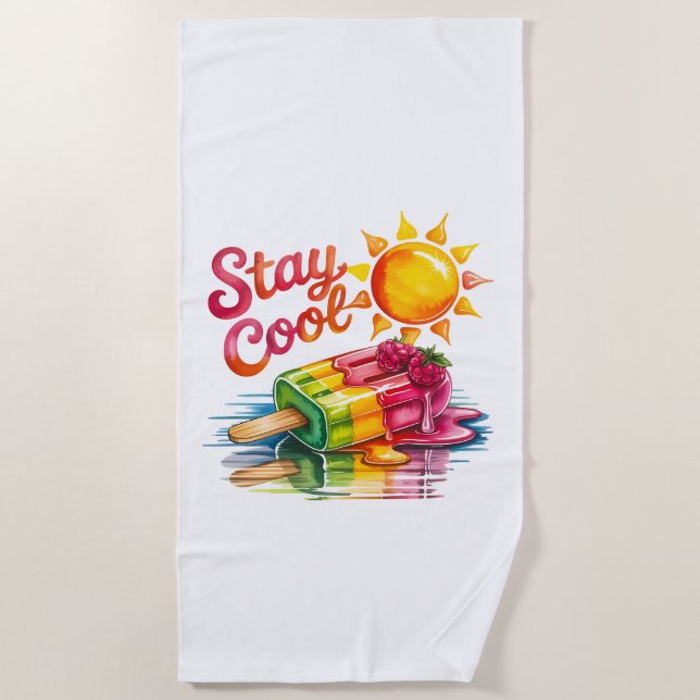 Serviette De Plage Stay Cool  (Devant)