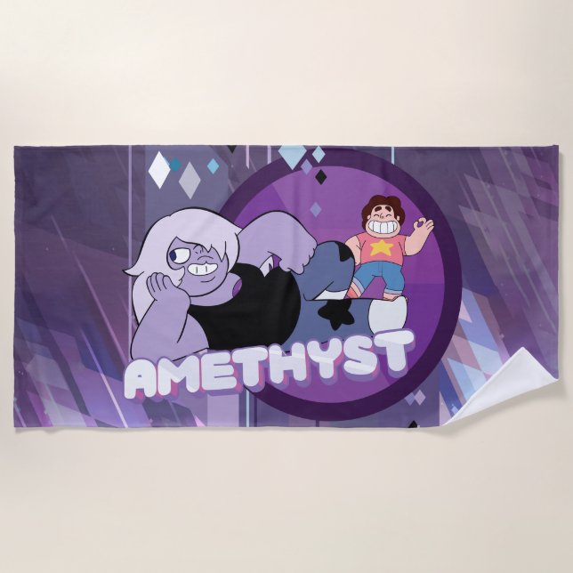 Serviette De Plage Steven Universe | Graphique de caractères d'améthy (Devant)
