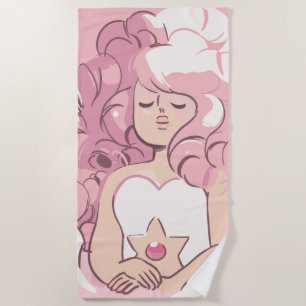 Serviette De Plage Steven Universe Illustration de quartz Rose