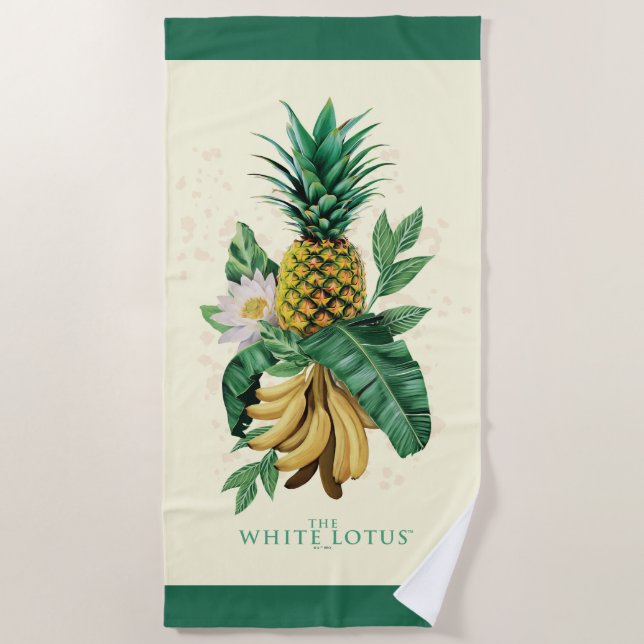 Serviette De Plage Suite ananas au White Lotus (Devant)
