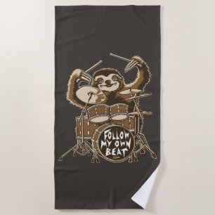 Serviette De Plage Suivez mon propre battement