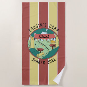Serviette De Plage Summer Camp Beach Towel Personnalisez