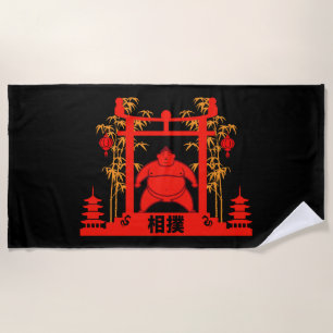 Serviette De Plage Sumo Wrestler