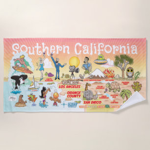 Serviette de plage Sunset de Californie du Sud