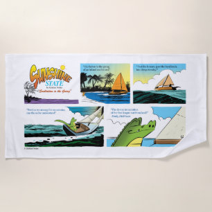 Serviette De Plage Sunshine State Beach Towel : Poésie de la plage