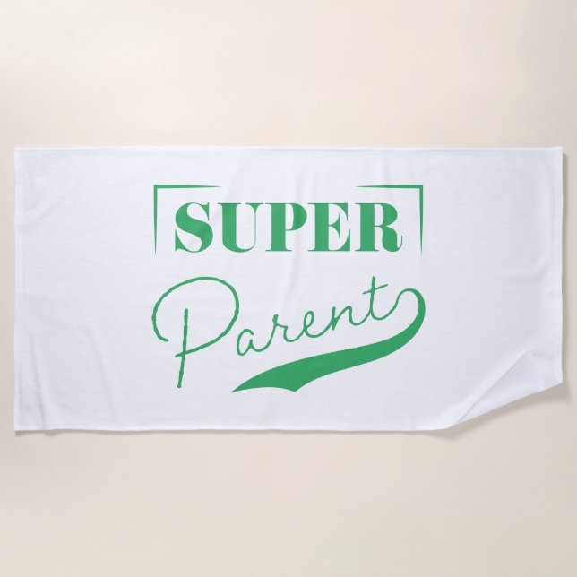 Serviette De Plage Super parent (Devant)