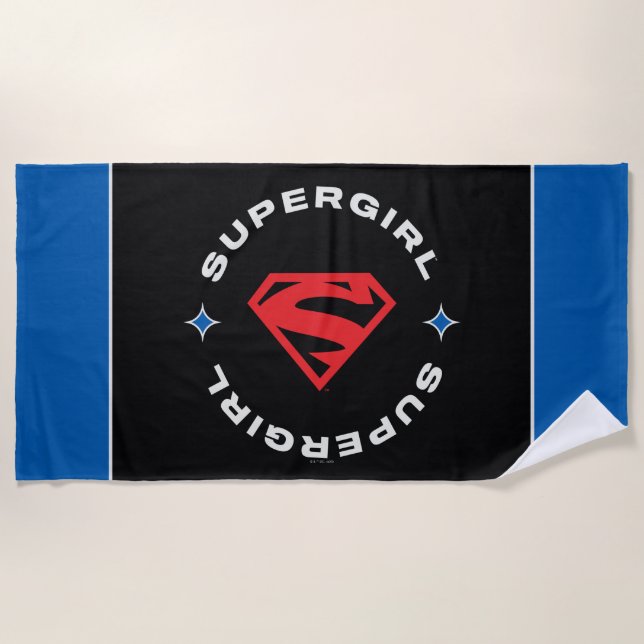 Serviette De Plage Supergirl Age of Heroes Circle S-Shield (Devant)