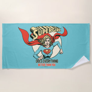 Serviette De Plage Supergirl fait tout mieux que toi