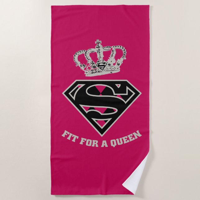Serviette De Plage Supergirl S-Shield "Adapté Pour Une Reine" (Devant)