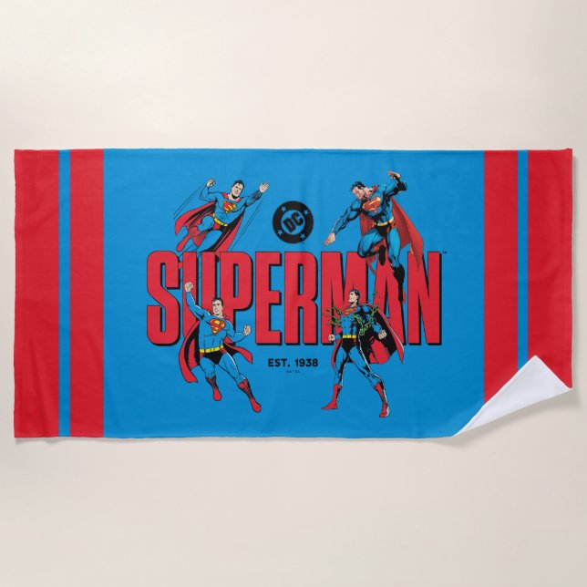 Serviette De Plage Superman Legends Forever Graphic (Devant)
