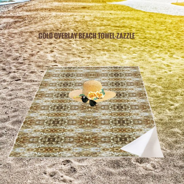 Serviette De Plage Superposition d'or (Créateur téléchargé)