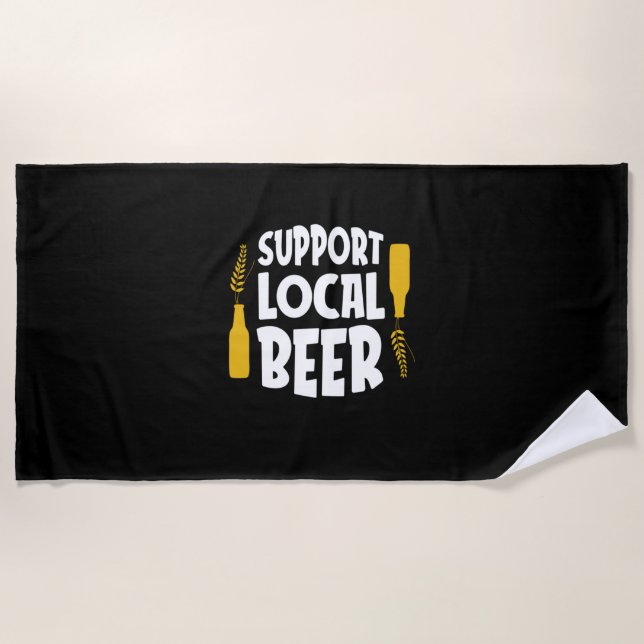 Serviette De Plage Support de la bière locale (Devant)