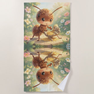 Serviette De Plage Sur les traces de l'or des fleurs
