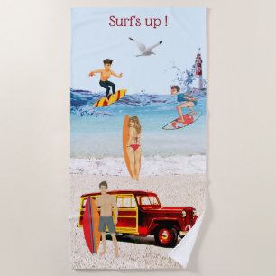 Serviette De Plage Surf !