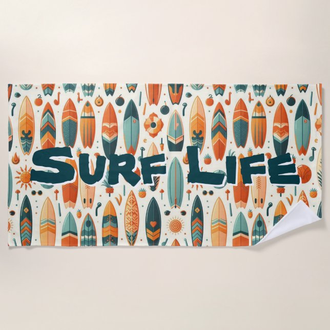 Serviette De Plage Surf (Devant)