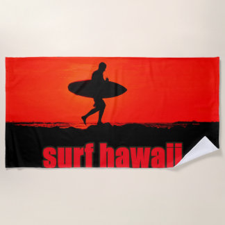 Serviette De Plage surf hawaï