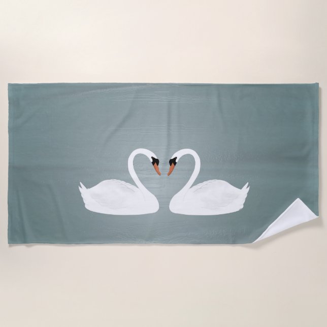 Serviette de plage Swans (Devant)