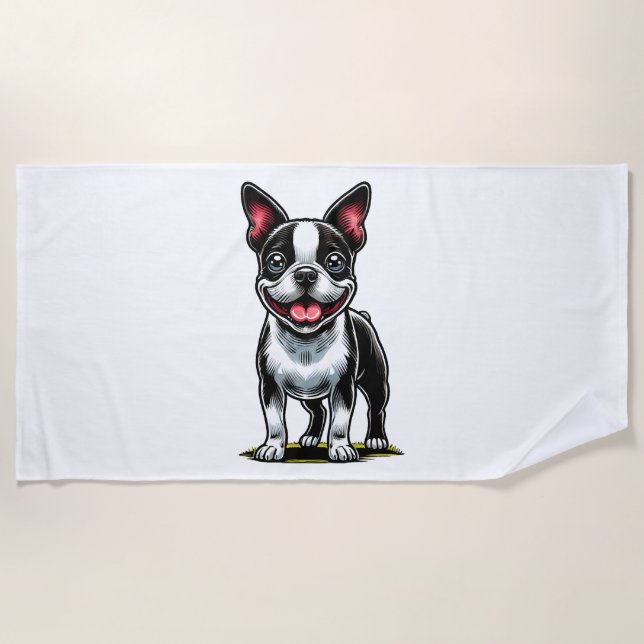 Serviette De Plage Sweet Bustie Chien (Devant)