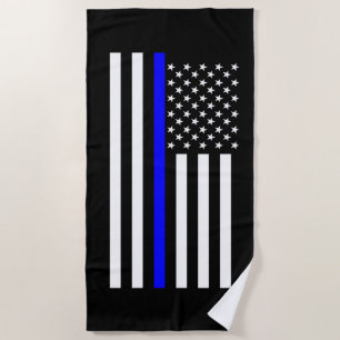 Serviette De Plage SYMBOLE AMÉRICAIN Bleu fin Décor sur un