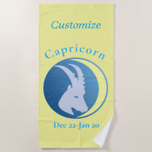 Serviette De Plage Symbole Capricorne Thunder_Cove