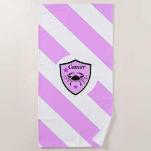 Serviette De Plage Symbole du cancer   