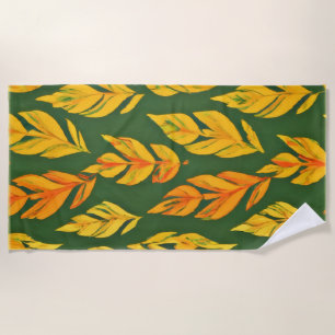 Serviette De Plage Symphonie de la feuille automnale
