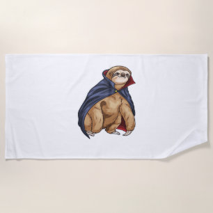 Serviette De Plage T-Shirt classique Sloth Halloween Vampire