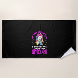 Serviette De Plage T-shirt col en V pour femmes Les licornes sont gén