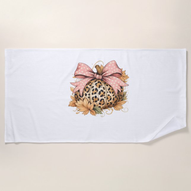 Serviette De Plage T-shirt surdimensionné de l'infirmière d'automne T (Devant)