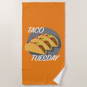 Serviette De Plage Taco Tuesday Design - Beach Towel