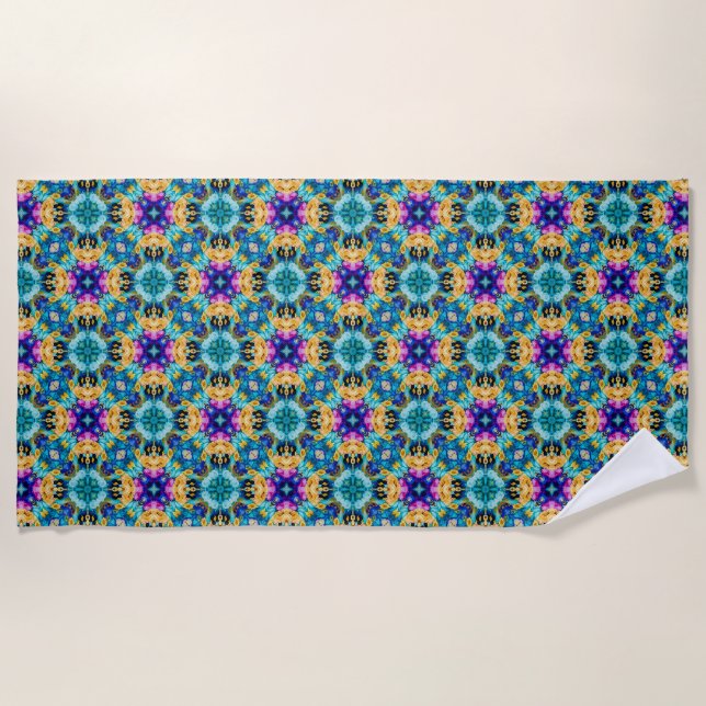 Serviette De Plage Tapisserie Aurora Blossom  (Devant)