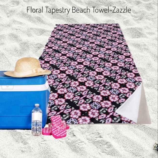 Serviette De Plage Tapisserie florale (Créateur téléchargé)