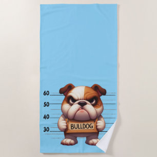 Serviette De Plage Taquin Bouledogue