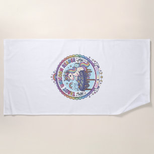 Serviette De Plage Tarot de Licorne Lecteur de Licorne T-shirt drôle 