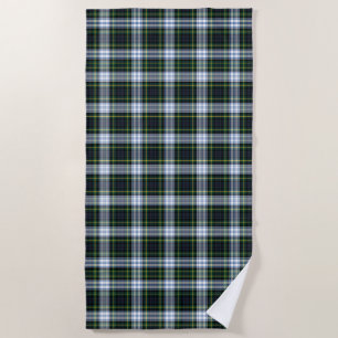 Serviette De Plage Tartan Clan Gordon Plaid Purple Green À damiers
