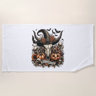 Serviette De Plage Taureau Halloween Vache