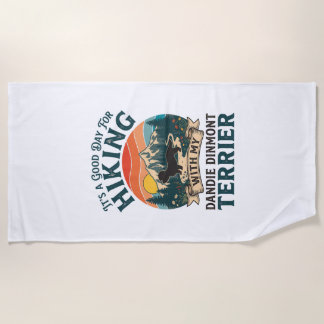 Serviette De Plage Teckels Dandie Dinmont Terrier Chien Montagnes Cou