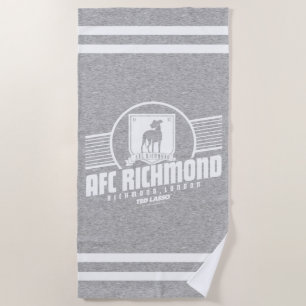 Serviette De Plage Ted Lasso   AFC Richmond Graphisme de la bande d'a