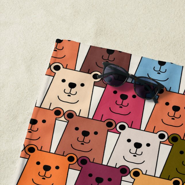 Serviette De Plage Teddy Bear (En situation)