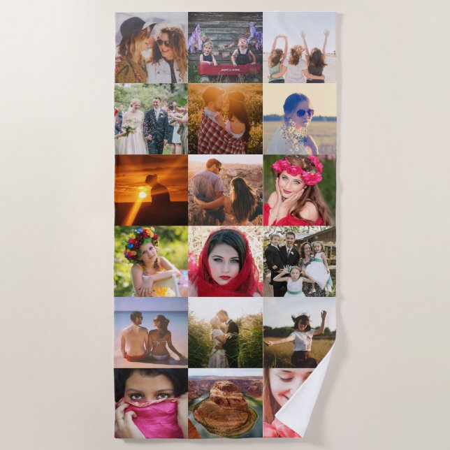 Serviette De Plage Télécharger votre photo (Devant)