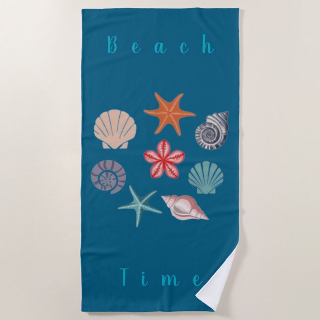 Serviette De Plage Temps plage (Devant)