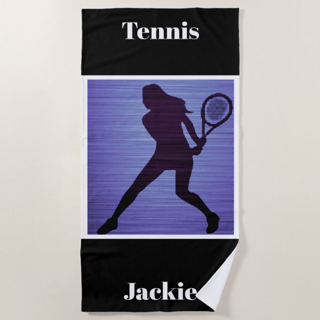Serviette De Plage Tennis Abstrait Beach Towel (Devant)