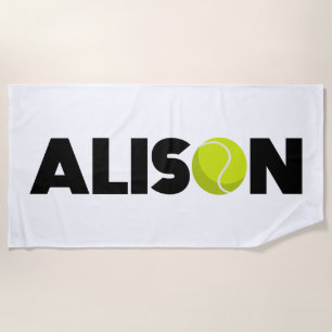 Serviette De Plage Tennis d'Alison