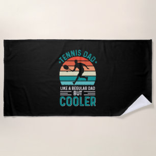 Serviette De Plage Tennis Papa Retro Sunset