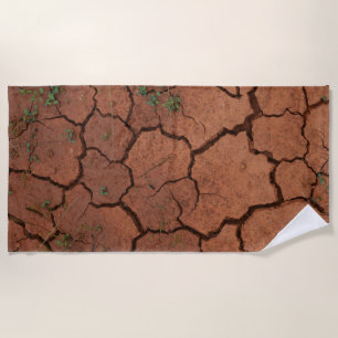 Serviette De Plage terrain sec et fissuré